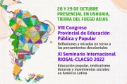 Se realizará el VIII Congreso Provincial de Educación Pública y Popular