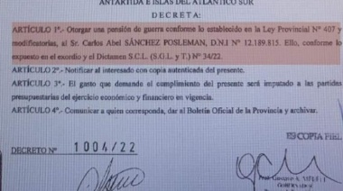 Otorgamiento de pensión a Sánchez Posleman generó cuestionamientos
