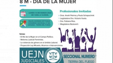 La UEJN convoca a una charla en el marco de las actividades por el Día de la Mujer