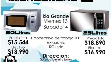 Viernes y sábado venta de productos directos de fábrica en Río Grande