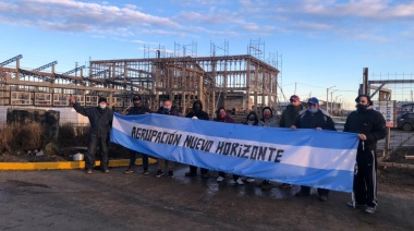 Rechazaron despidos con piquete frente a una obra