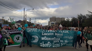 Río Grande se sumó al pañuelazo verde