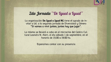 2da jornada “De Igual a Igual”