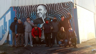 Finalizaron mural recordando a Tatti Carbonelli