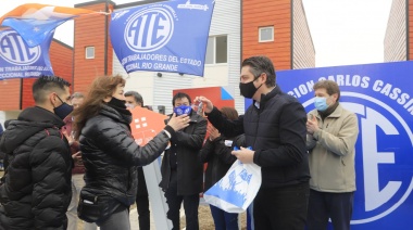 El intendente Perez destacó el esfuerzo de ATE para hacer realidad el sueño de 120 familias