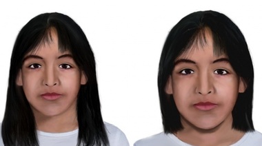 Difunden dibujos actualizados del posible rostro de Sofía Herrera