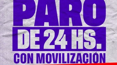 Paro provincial docente de 24 horas con movilización