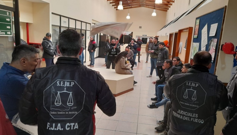 Tuvo una importante adhesión el paro de judiciales