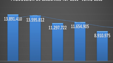 Recorte de la matriz productiva en TDF