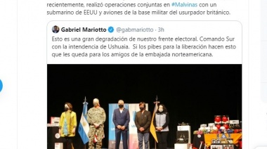 Jefe militar yanqui visitó Ushuaia y “pasó revista” a las actividades de la Armada