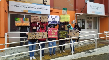 Estudiantes se movilizaron por el estado de los pisos del área de danza