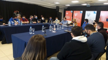 Melella y representantes de ATE, ATSA y UPCN valoraron acuerdos salariales