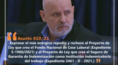 Proponen "rechazar y repudiar" proyectos contra leyes laborales vigentes