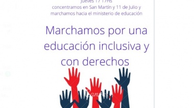 Hoy marchan las familias de niñas y niños con discapacidad al Ministerio de Educación