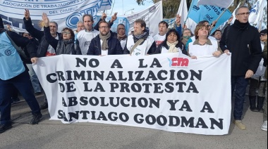 Reclaman la “absolución inmediata de Santiago Goodman”