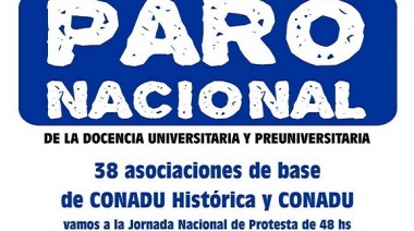 Docentes universitarios paran por 48 horas