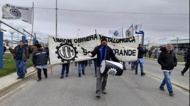 Importante manifestación  de la UOM con el acompañamiento de otros sectores