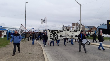 Importante manifestación  de la UOM con el acompañamiento de otros sectores