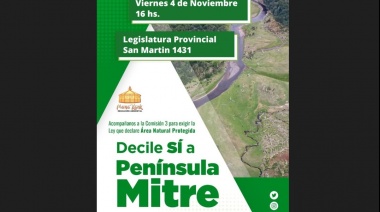 Convocan a participar de reunión por Península Mitre