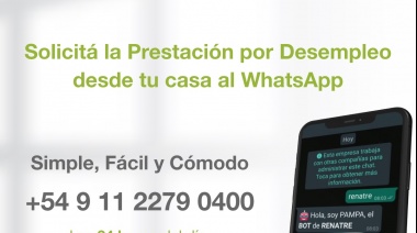 Lanzaron servicio de WhatsApp para que los trabajadores rurales puedan solicitar la prestación por desempleo