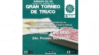 Anuncian “Gran torneo de truco metalúrgico” para el sábado