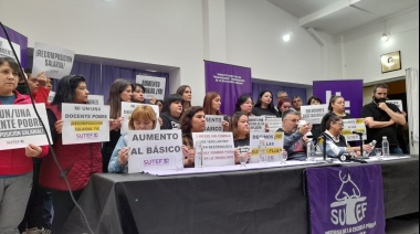 En conferencia de prensa los docentes ratificaron su postura