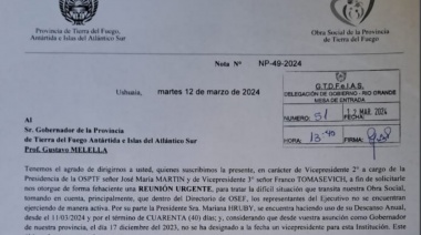 Vocales advirtieron sobre “un escenario preocupante” en la OSEF