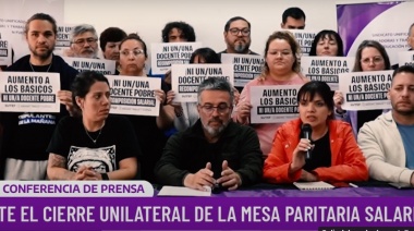 Docentes ratificaron medidas y denuncian “cierre unilateral y autoritario” de paritarias