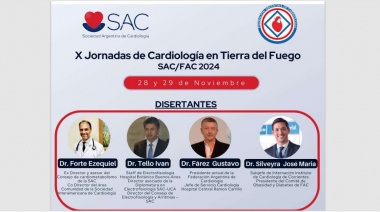 Comienzan las X Jornadas de Cardiología en Tierra del Fuego