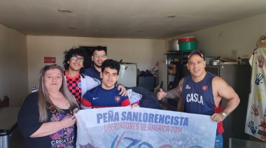 Peña sanlorencista terminó el año con actividad solidaria