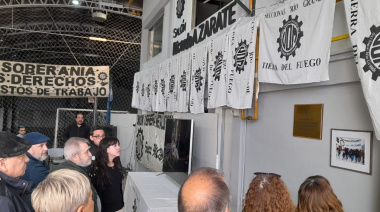 Realizaron emotivo homenaje a Ricardo Zárate en la UOM Río Grande