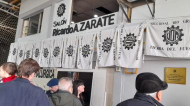 Realizaron emotivo homenaje a Ricardo Zárate en la UOM Río Grande