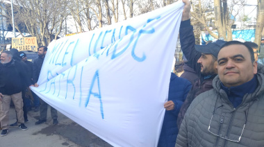 Veteranos de Malvinas junto a los gremios se manifestaron contra Milei