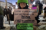 Se realizó la manifestación en defensa de la universidad pública