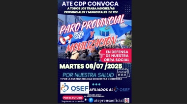 La conducción provincial de ATE convocó a un paro de estatales para el martes