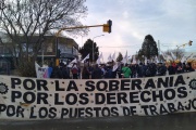 La UOM Río Grande se manifiesta en San Martín y Belgrano
