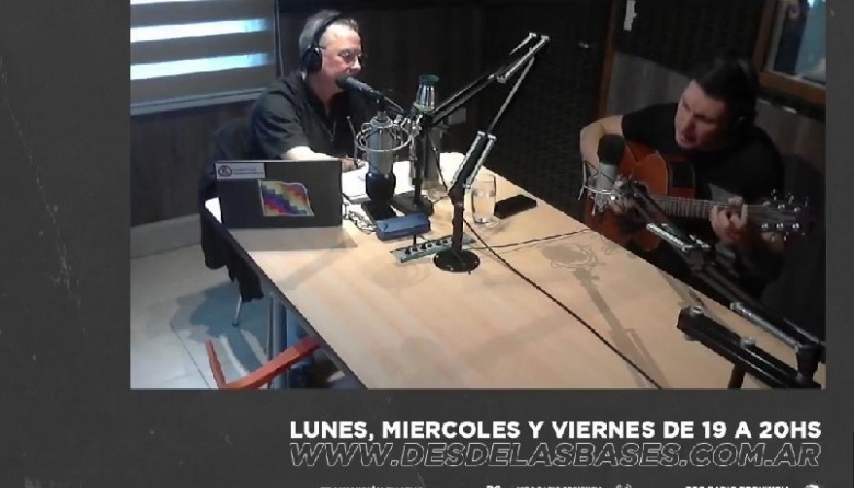 Facundo Armas presentó la canción 19640 en "Desde las Bases"