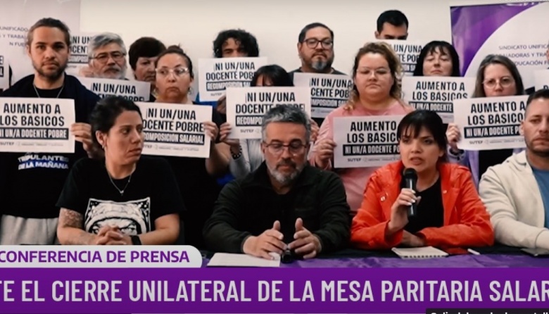 Docentes ratificaron medidas y denuncian “cierre unilateral y autoritario” de paritarias