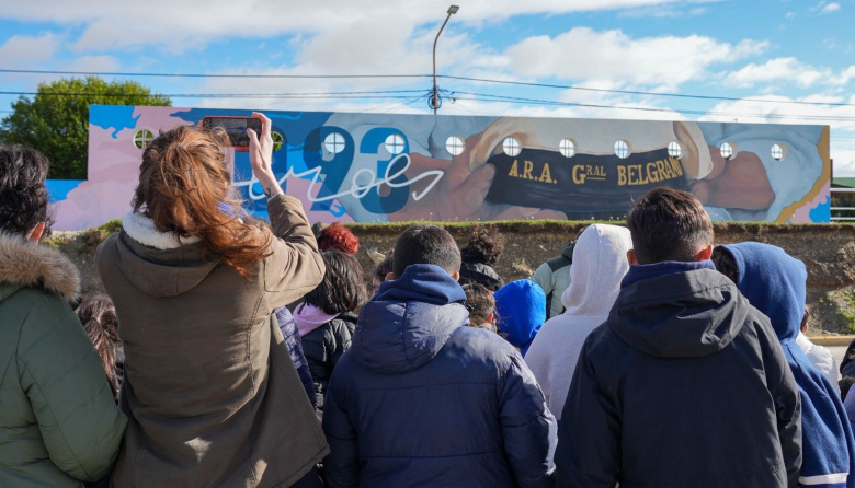 El municipio inauguró la puesta en valor del paseo “ARA General Belgrano”