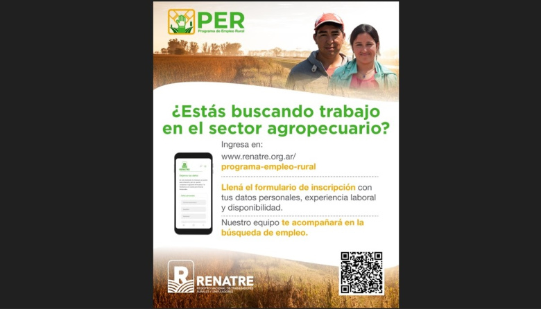 Trabajadores y trabajadoras rurales ya pueden inscribirse en el Programa de Empleo Rural