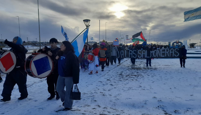 Se manifestó en la provincia contra la extranjerización de los territorios