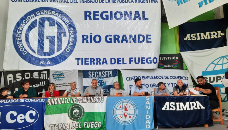 La CGT Río Grande difundió comunicado repudiando la caída de la sesión y cuestionó la ausencia de los diputados fueguinos