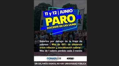 Hoy y mañana habrá paro en las universidades nacionales