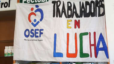 Trabajadores de la OSEF salen al cruce de las manifestaciones del gobernador