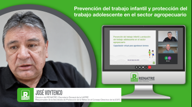 Finalizó capacitación sobre prevención del trabajo infantil y adolescente con la OIT