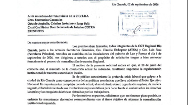 Formalizaron el pedido a la conducción nacional de urgente normalización para la regional