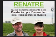 El RENATRE anunció un nuevo aumento del 9% en las prestaciones por desempleo