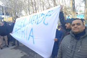 Veteranos de Malvinas junto a los gremios se manifestaron contra Milei