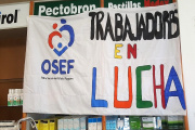 Trabajadores de la OSEF salen al cruce de las manifestaciones del gobernador