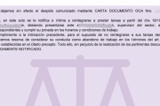 Delegados de Mirgor fueron intimados a ocupar puestos de trabajo
